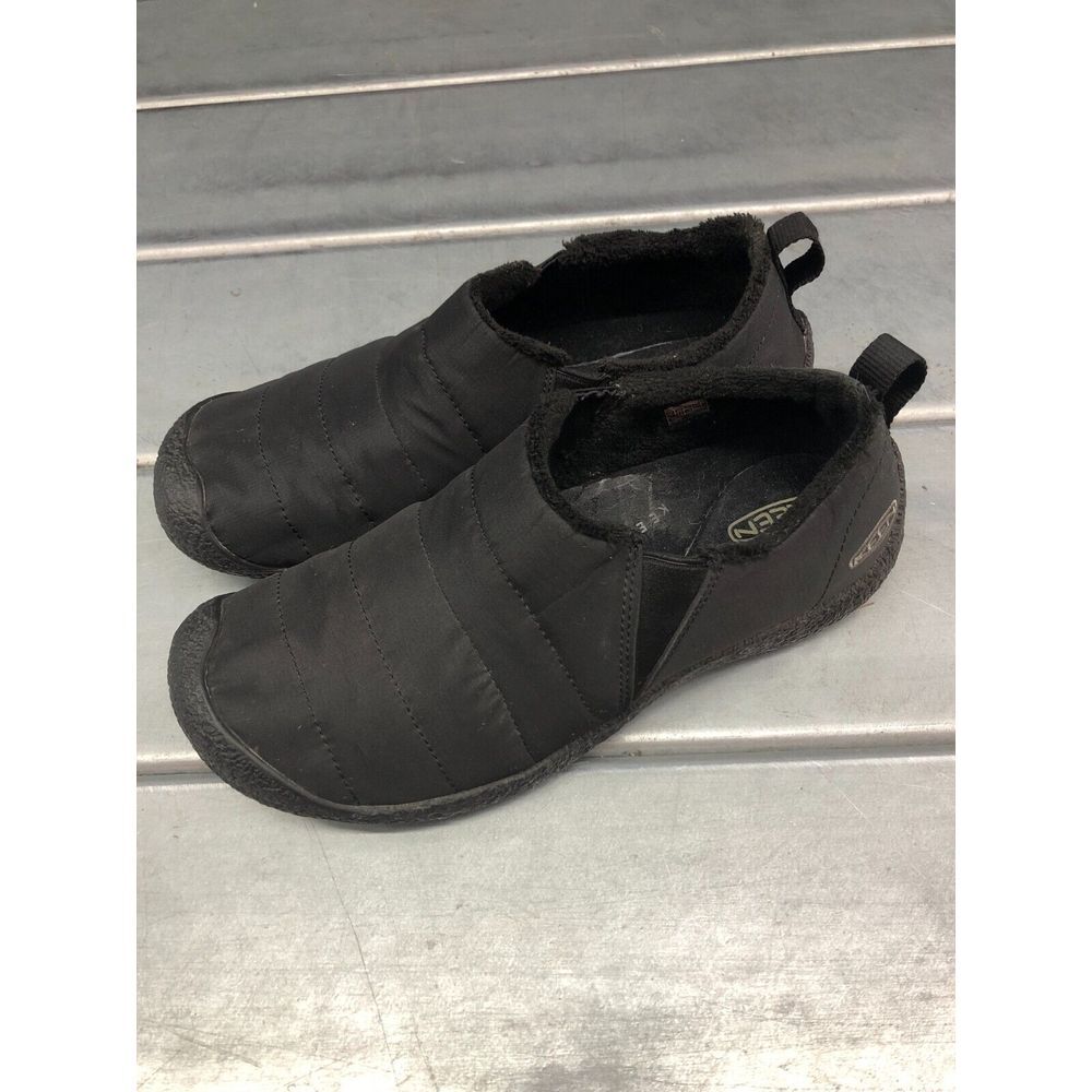 Keen Howser Slide Shoes Mens US 8.5 UK 7.5 Black Slip On Comfort Flat Casual